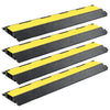 Soglie di protezione del cavo Vidaxl 2 tunnel 101,5 cm in gomma 4 pezzi