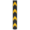 Vidaxl hoekbeschermers reflecterend 80 cm rubber 5 st