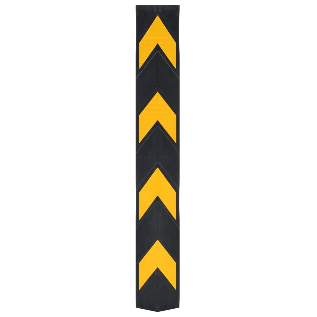 Protectores de esquina de Vidaxl que reflejan 80 cm de goma 10 piezas