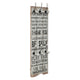 Vidaxl Wall Coat Rack con 6 ganci Grazie 120x40 cm