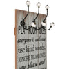 Vidaxl Wall Coat Rack con 6 ganci Grazie 120x40 cm