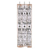 Vidaxl Wall Coat Back with 6 ganchos Reglas de la familia 120x40 cm
