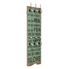 Vidaxl Wall Coat Rack con 6 ganchos Happy Love 120x40 cm