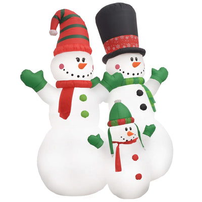 Vidaxl Christmas Snip Dolls Santa Family Inflable LED IP44 240 cm