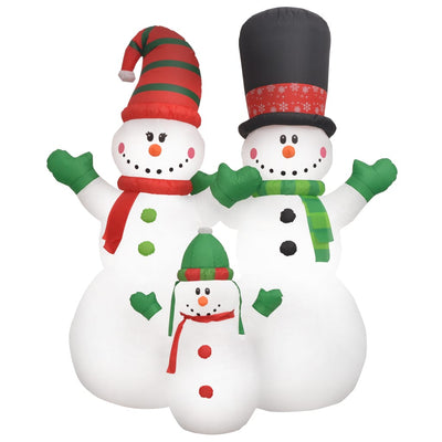 Vidaxl Christmas Snip Dolls Santa Family Inflable LED IP44 240 cm