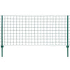 Vidaxl euro hek 20x1,2 m staal groen