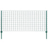 Vidaxl euro hek 20x0,8 m staal groen