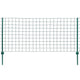 Vidaxl euro hek 20x1 m staal groen