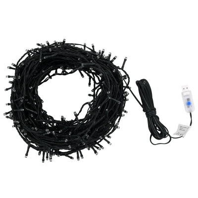 Cable de luz Vidaxl 400 LED para dentro y fuera de 40 m de blanco frío