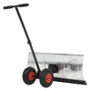 Vidaxl Snow Plow Hand operato con ruote 100x44 cm