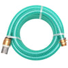 Vidaxl zuigslang met messing koppelingen 7 m 25 mm groen