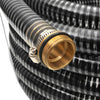 Vidaxl Sucking tubo con giunti in ottone 7 m 25 mm nero