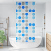 Vidaxl Roller Blind para la ducha 100x240 cm Círculo