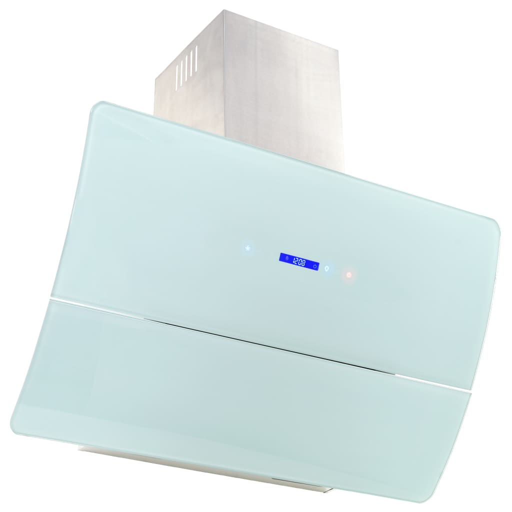 Vidaxl Wall Extractor Hood 756 m³ u 90 cm de acero inoxidable blanco