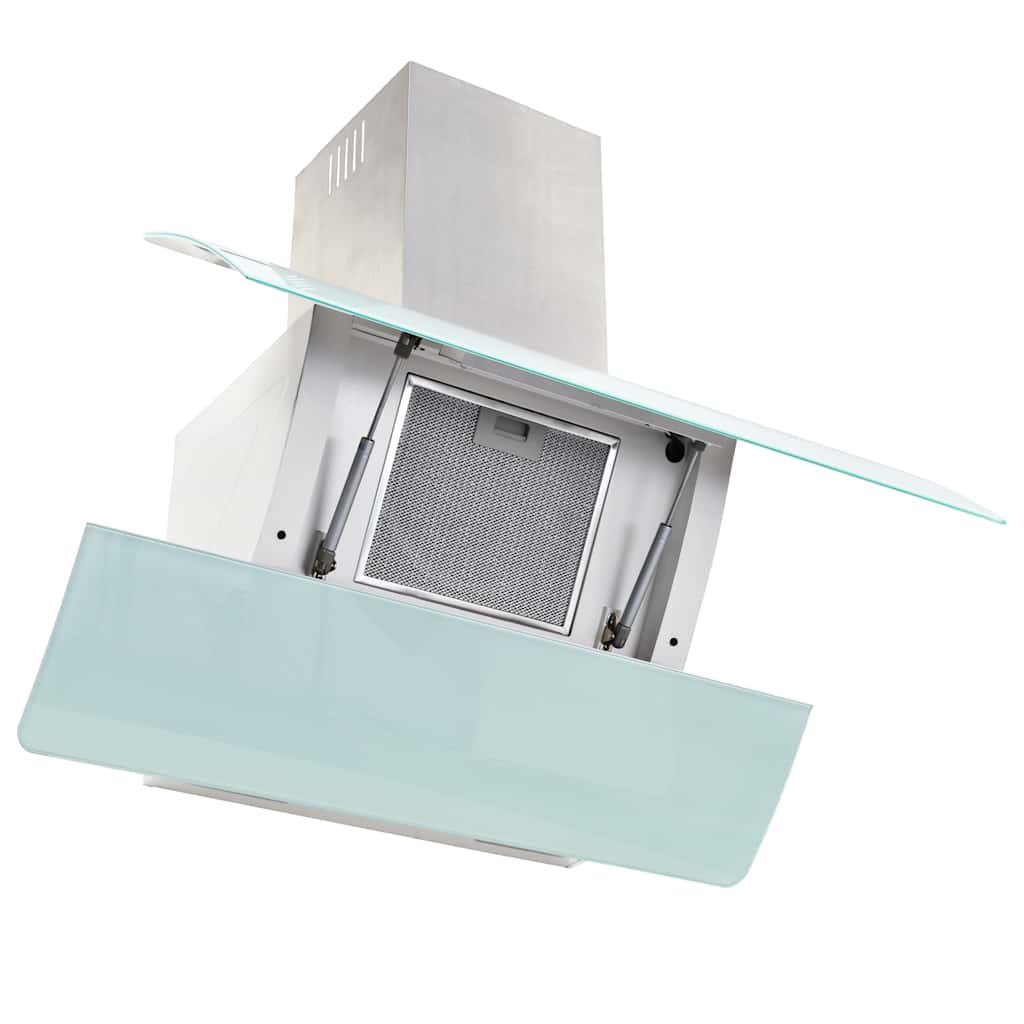 Vidaxl Wall Extractor Hood 756 m³ u 90 cm de acero inoxidable blanco