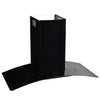 Cappuccio di estrattore per pareti Vidaxl 756 m³ U 90 cm in acciaio inossidabile nero