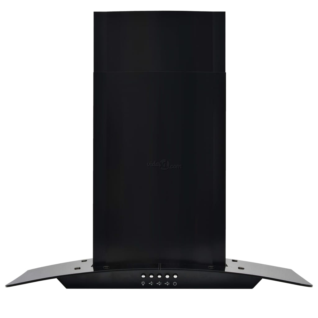 Vidaxl Wall Extractor Hood 756 m³ u 60 cm de acero inoxidable negro