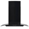 Vidaxl Wall Extractor Hood 756 m³ u 60 cm de acero inoxidable negro