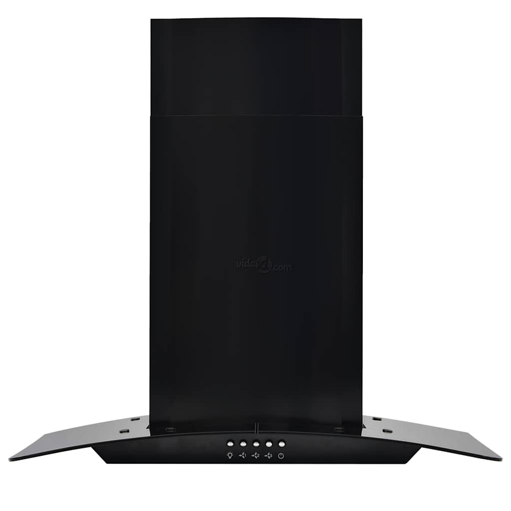 Vidaxl Wall Extractor Hood 756 m³ u 60 cm de acero inoxidable negro