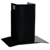Vidaxl Wall Extractor Hood 756 m³ u 60 cm de acero inoxidable negro