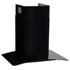 Vidaxl Wall Extractor Hood 756 m³ u 60 cm de acero inoxidable negro
