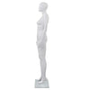 Vidaxl Estalage Doll Femenina con pie de vidrio 175 cm White brillante