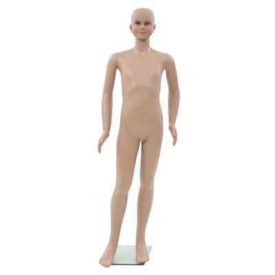 Vidaxl Estalage doll child with glass foot 140 cm beige