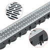 Canaletas de drenaje de Vidaxl 3 M M M de acero galvanizado 3 STS