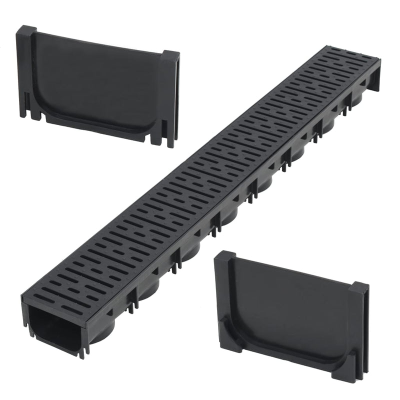 Vidaxl drence gront 1 m plastica