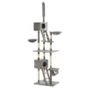 Vidaxl Cat Grakeding Post con graffi di sisal 230-260 cm grigio