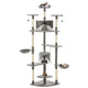 Vidaxl Cat rasking Post con graffi di sisal 203 cm grigio e bianco