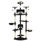 Vidaxl Cat Grakeding Post con graffi di sisal 203 cm in bianco e nero