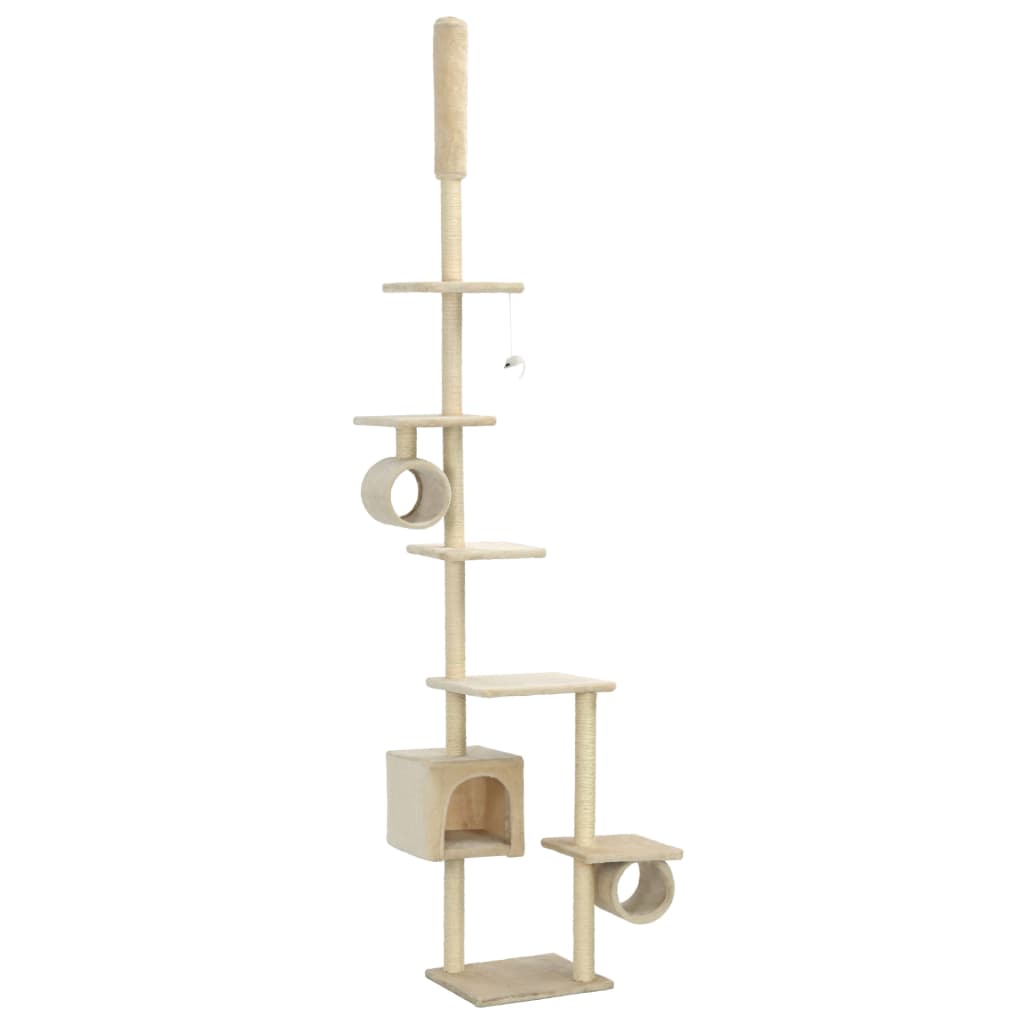 Vidaxl Cat Scratching Post con graffi di sisal 260 cm beige