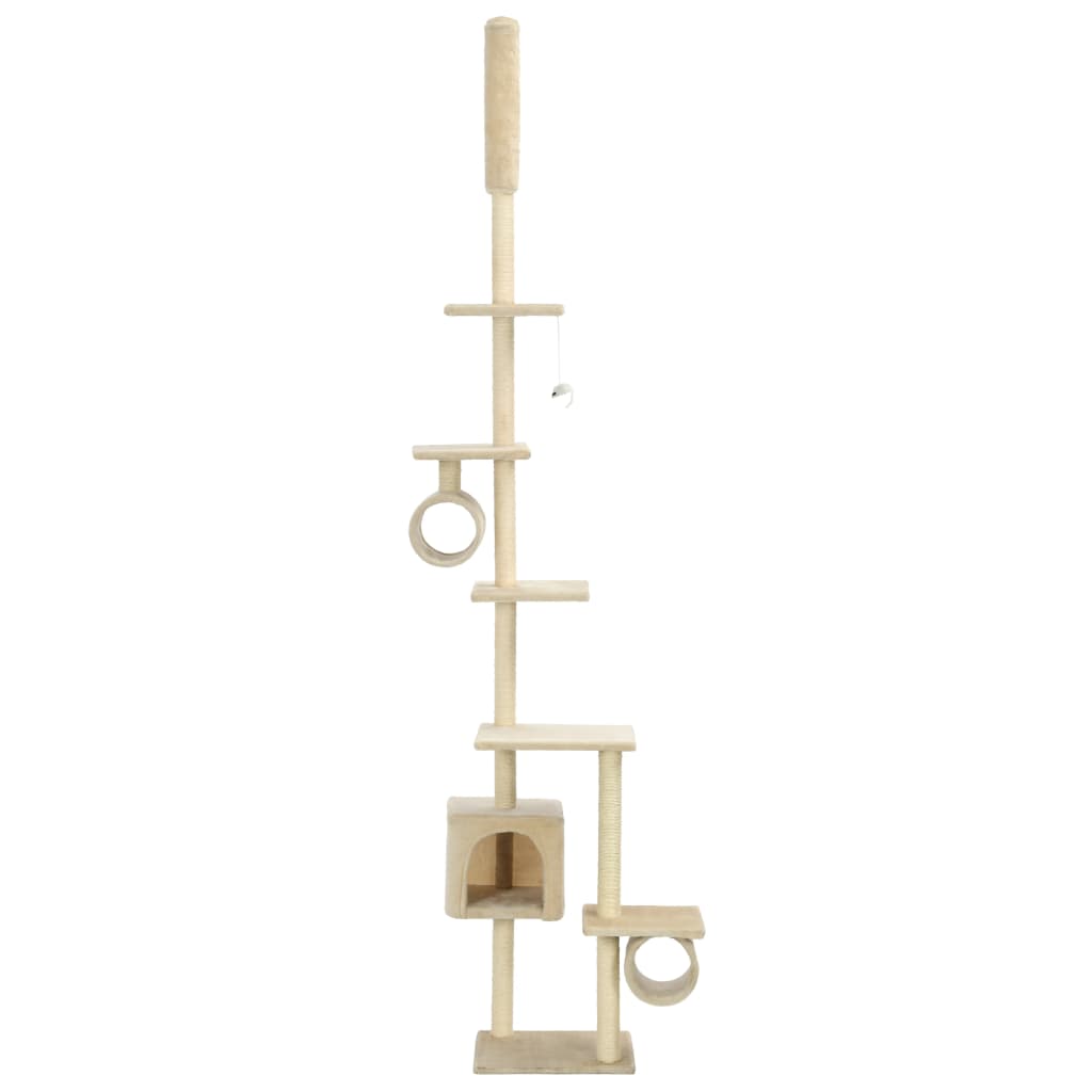 Vidaxl Cat Scratching Post con graffi di sisal 260 cm beige
