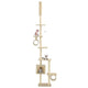 Vidaxl Cat Scratching Post con graffi di sisal 260 cm beige