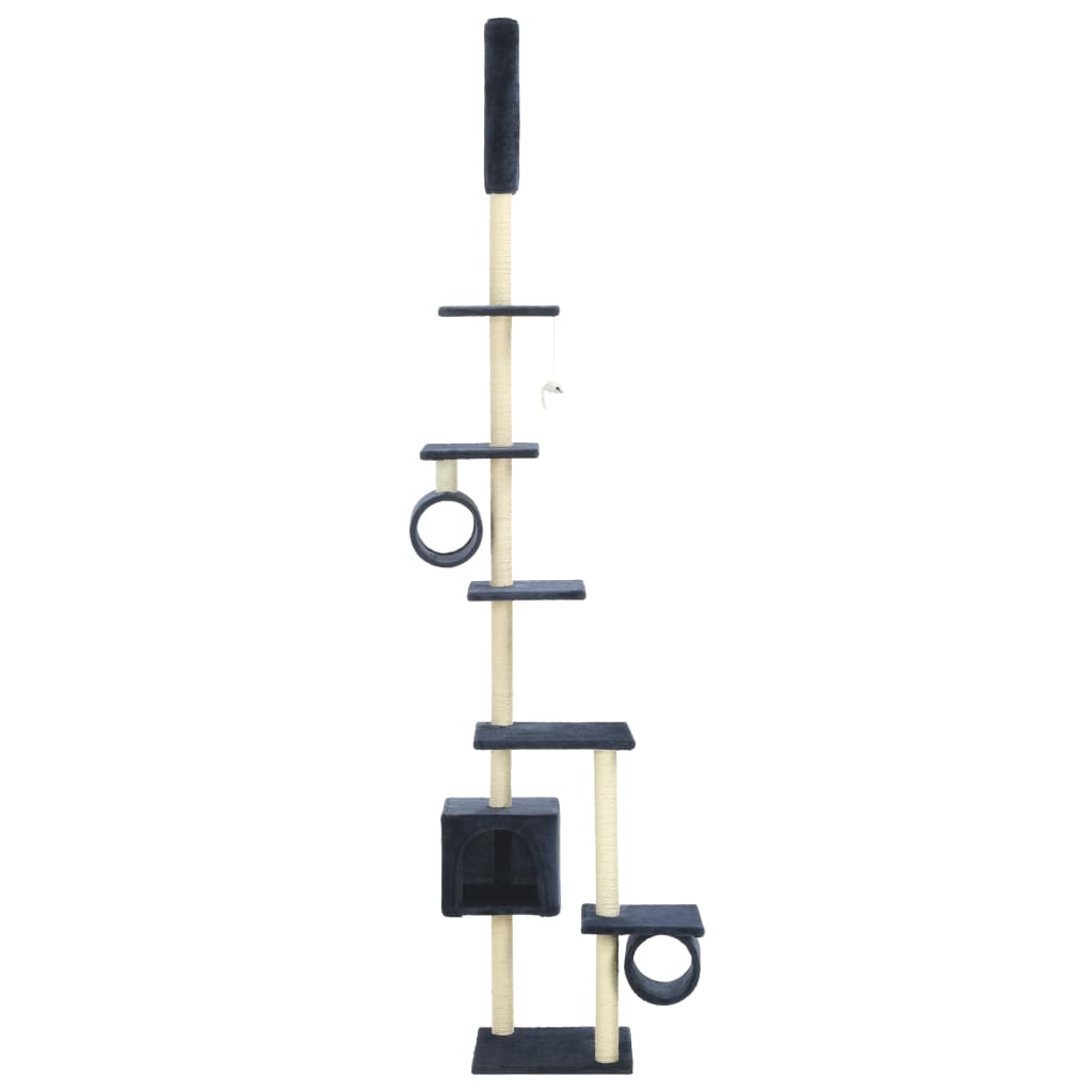 Vidaxl Cat Grakeding Post con graffi di sisal 260 cm blu scuro