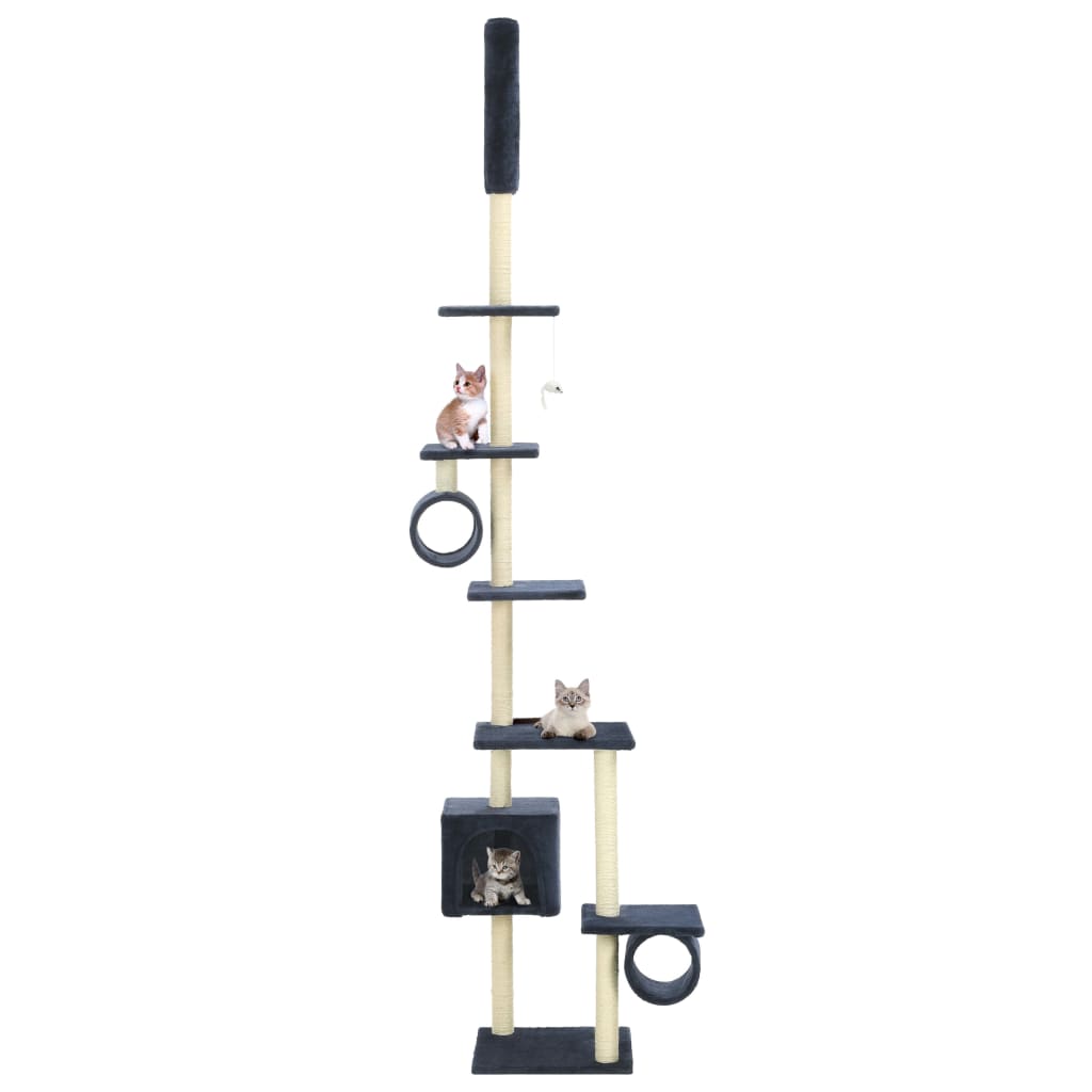 Vidaxl Cat Grakeding Post con graffi di sisal 260 cm blu scuro