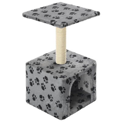 Vidaxl Cat Rangeing Post con Sisal Rastreing Post 55 cm Pootprints Gray