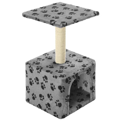 Vidaxl Cat Grakeding Post con sisal graffiaggio post 55 cm pootprints grigio