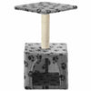 Vidaxl Cat Grakeding Post con sisal graffiaggio post 55 cm pootprints grigio