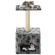 Vidaxl Cat Grakeding Post con sisal graffiaggio post 55 cm pootprints grigio