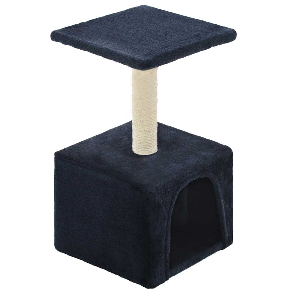 Vidaxl Cat Post con rasguño de sisal después de 55 cm de azul oscuro