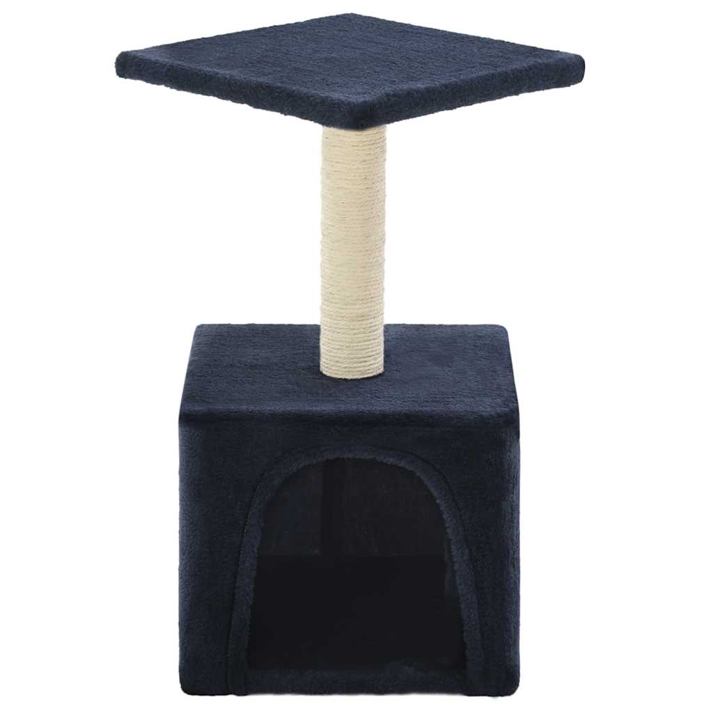 Vidaxl Cat Post con rasguño de sisal después de 55 cm de azul oscuro
