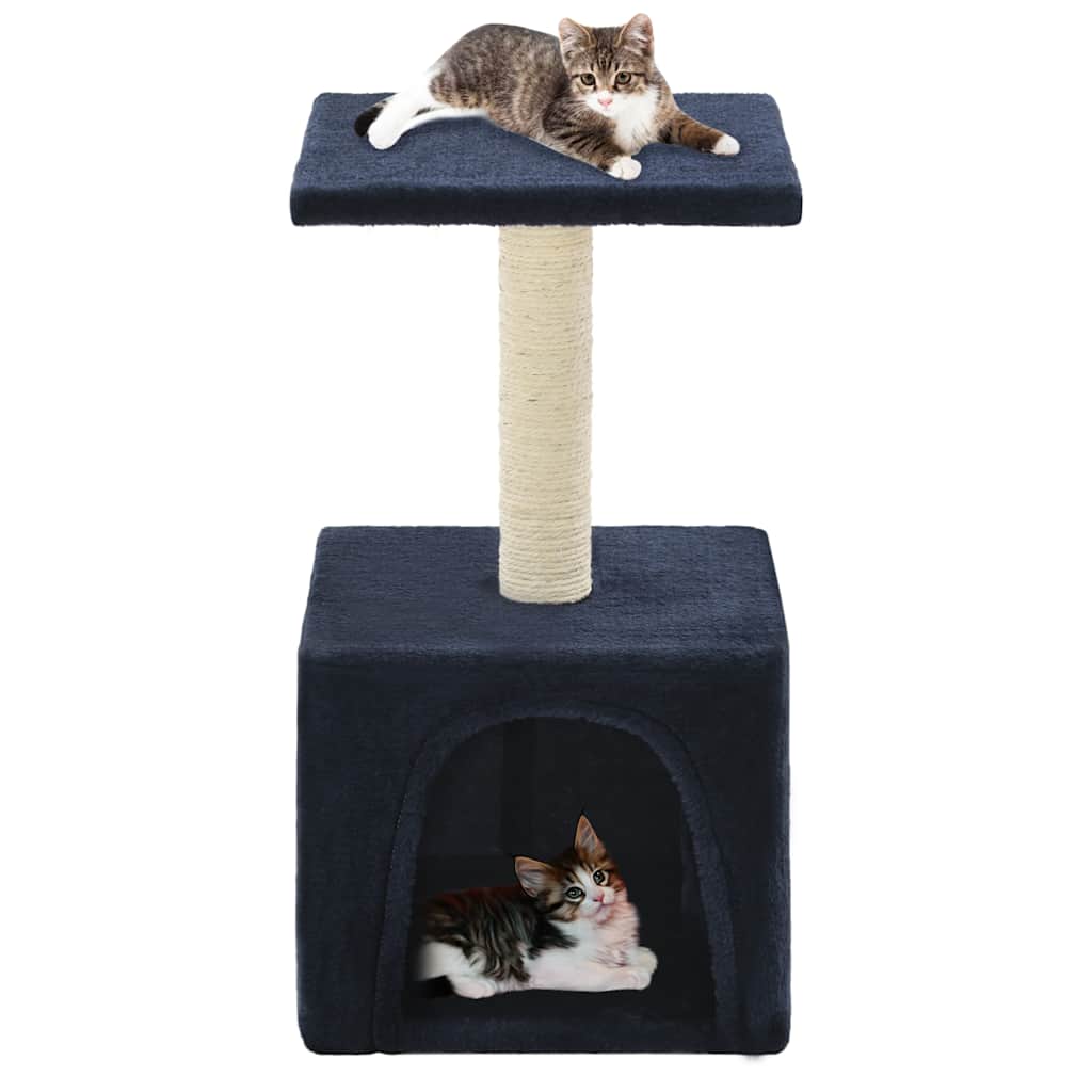 Vidaxl Cat Post con rasguño de sisal después de 55 cm de azul oscuro