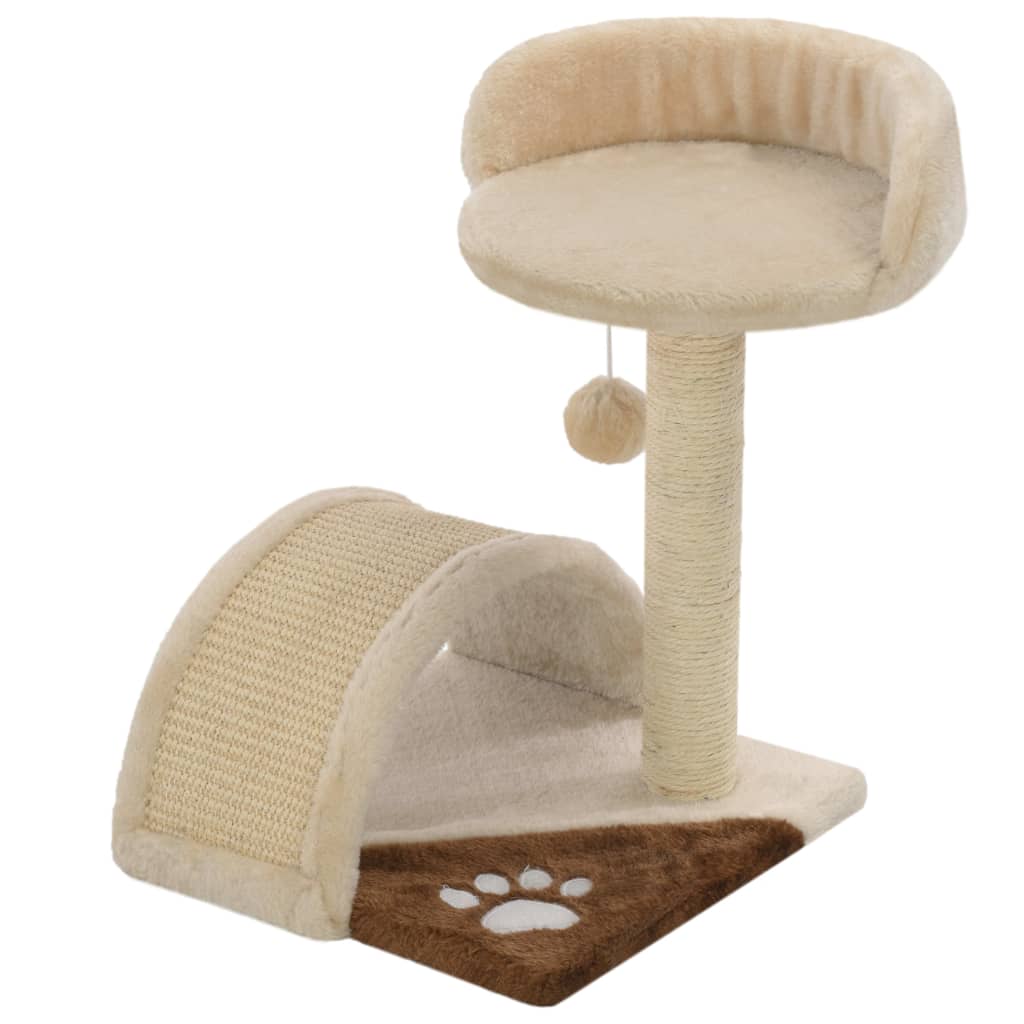 Vidaxl Cat Grakeding Post con sisal graffiaggio post 40 cm beige e marrone