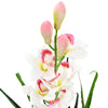 Planta artificial Vidaxl con orquídea de macidio de maceta 100 cm verde