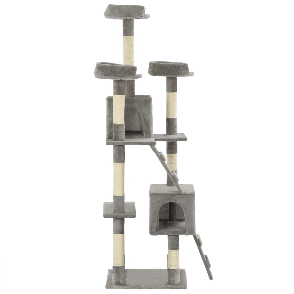 Vidaxl Cat rasking Post con graffi di sisal 170 cm grigio