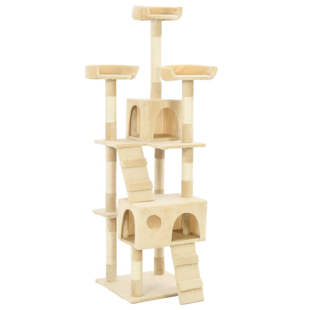 Vidaxl Cat rashing Post con graffi di sisal da 170 cm beige