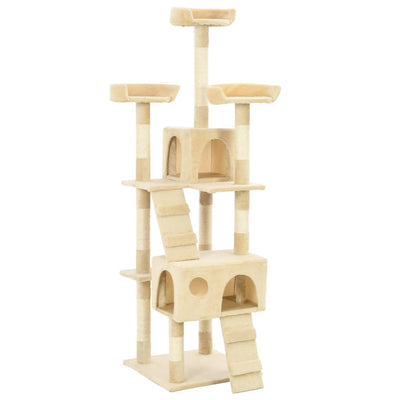 Vidaxl Cat rashing Post con graffi di sisal da 170 cm beige
