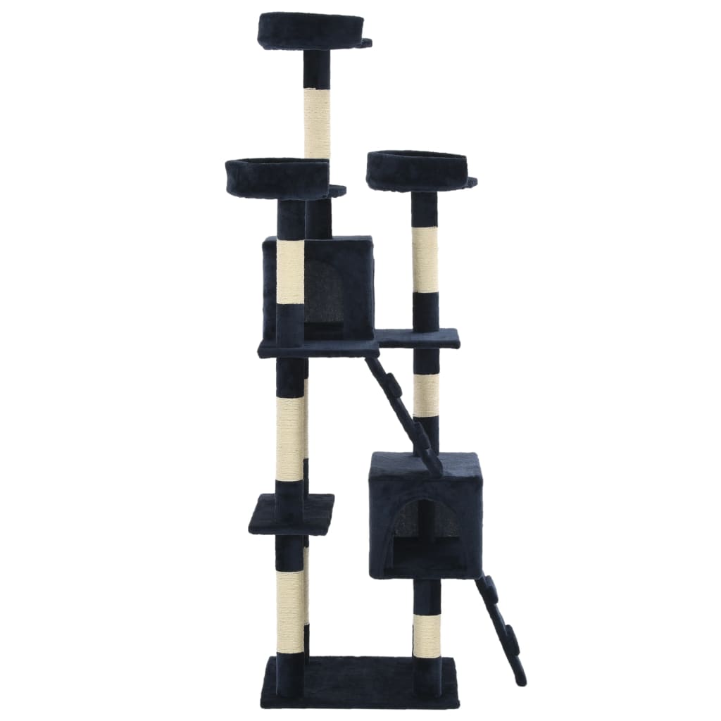 Vidaxl Cat rasking Post con graffi di sisal 170 cm blu